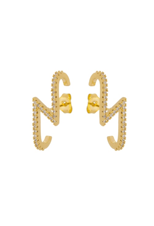 BRINCO EAR HOOK RAIO CRAVEJADO BM1080-O