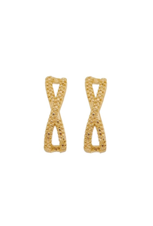 BRINCO EAR HOOK X NO OURO BM334-O