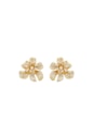 BRINCO FLORAL COM ZIRCÔNIAS CRAVEJADAS NO OURO BM2085-O