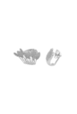 BRINCO FOLHAS CRAVEJADO COM PEDRA CRISTAL BM2112-R