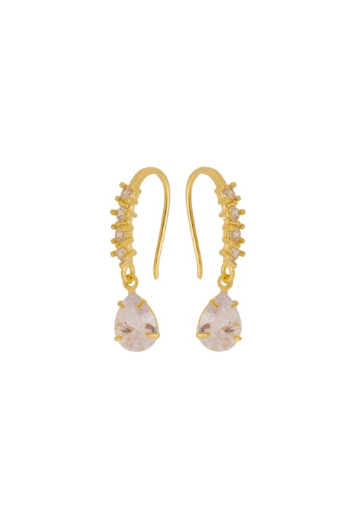 BRINCO GANCHO COM GOTA CRISTAL E ZIRCÔNIAS BM1019-O BRINCO GANCHO COM GOTA CRISTAL E ZIRCÔNIAS BM1019-O