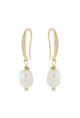 Produto BRINCO GANCHO COM PÉROLA BARROCA BM1326-O