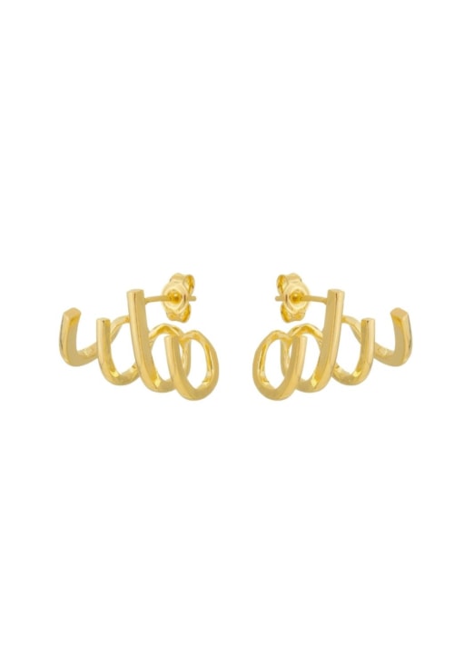 BRINCO GANCHO LISO NO OURO BM1503-O
