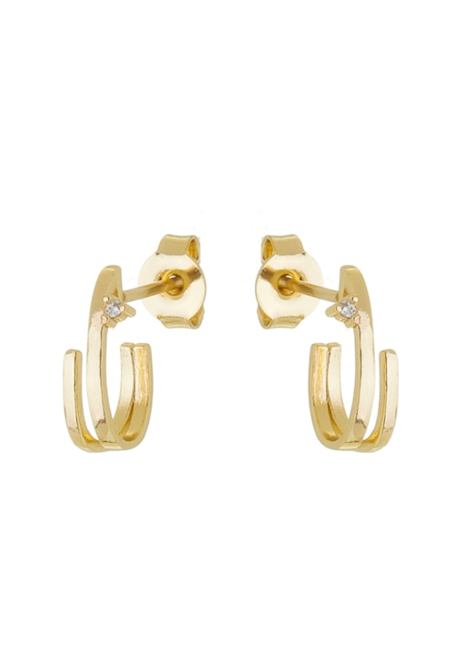 BRINCO GANCHO SLIM COM ZIRCÔNIA NO OURO BM1399-O BRINCO GANCHO SLIM COM ZIRCÔNIA NO OURO BM1399-O