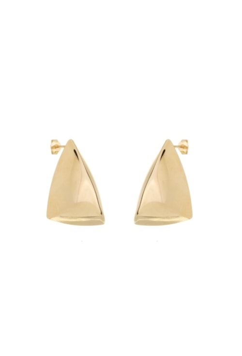 BRINCO GEOMÉTRICO TRIANGULAR NO OURO G BM1893-O BRINCO GEOMÉTRICO TRIANGULAR NO OURO G BM1893-O