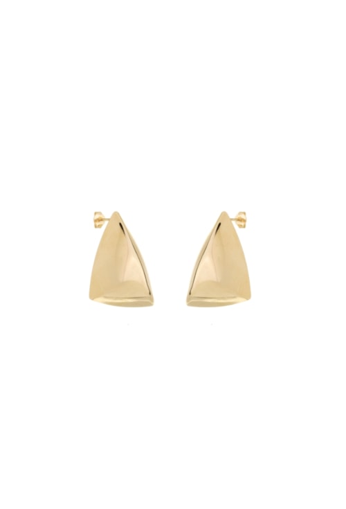 BRINCO GEOMÉTRICO TRIANGULAR NO OURO P BM1892-O BRINCO GEOMÉTRICO TRIANGULAR NO OURO P BM1892-O