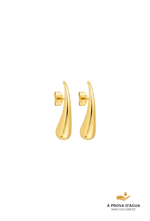 BRINCO GOTA EM AÇO INOX DOURADO BM2266-AD