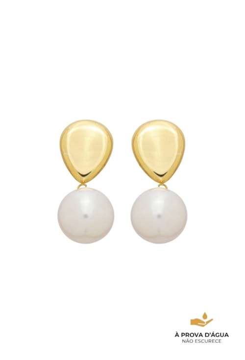 BRINCO GOTA LISA COM PÉROLA BM2134-AD