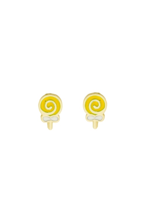 BRINCO INFANTIL DE PIRULITO AMARELO NO OURO BM1865-O BRINCO INFANTIL DE PIRULITO AMARELO NO OURO BM1865-O