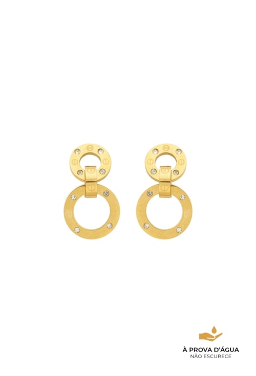 BRINCO INSPIRAÇÃO LUXO INOX DOURADO BM2040-AD
