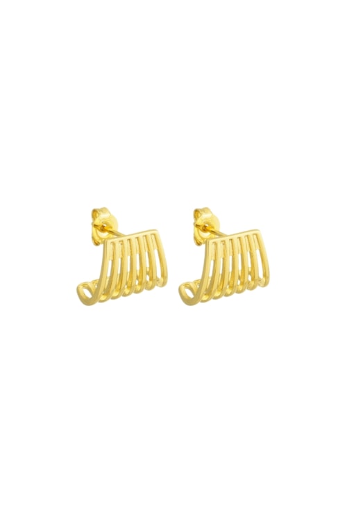 BRINCO MEIA ARGOLA LISA NO OURO BM1609-O BRINCO MEIA ARGOLA LISA NO OURO BM1609-O