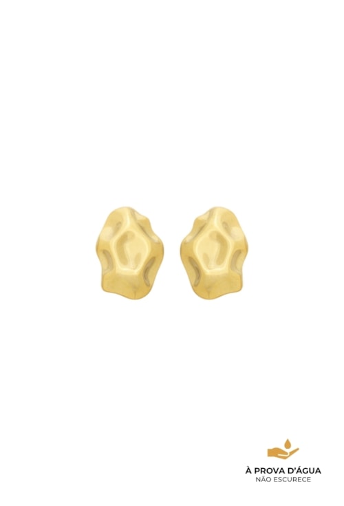 BRINCO ORGÂNICO AÇO INOX DOURADO BM2206-AD