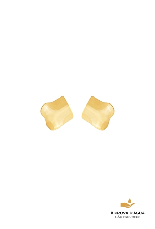BRINCO ORGÂNICO LISO AÇO DOURADO BM2122-AD