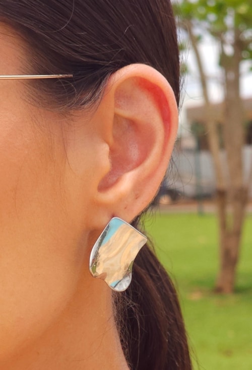 BRINCO ORGÂNICO LISO AÇO INOX POLIDO BM2122-A