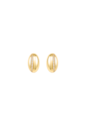 BRINCO OVAL COM FILETE CRAVEJADO BANHADO A OURO 18K BM2288-O