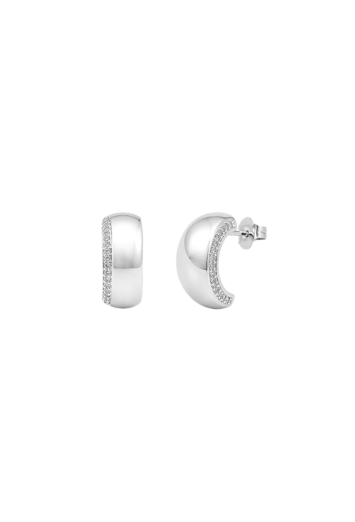BRINCO OVAL CURVADO CRAVEJADO BANHADO A RÓDIO BM2283-R