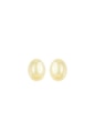 BRINCO OVAL LISO 13X18 BANHADO A OURO BM2250-O