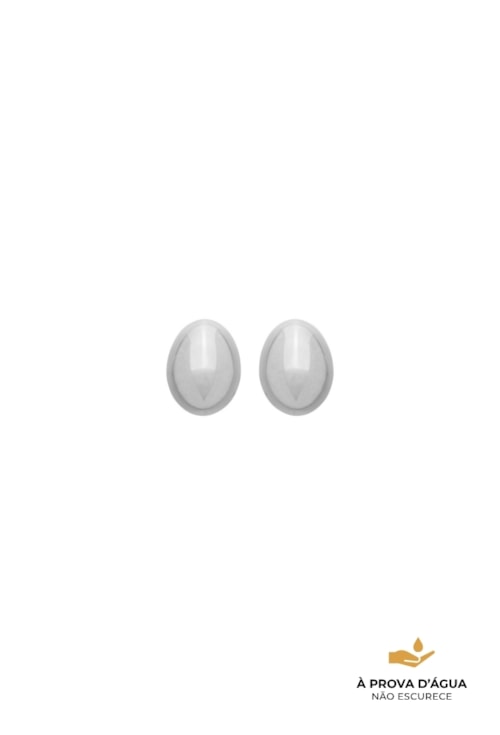 BRINCO OVAL ORGÂNICO AÇO INOX POLIDO BM2211-A
