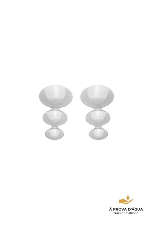 BRINCO OVAL TRIPLO AÇO INOX POLIDO BM2207-A