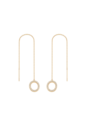 BRINCO PASSANTE OVAL CRAVEJADO BANHADO A OURO BM2256-O