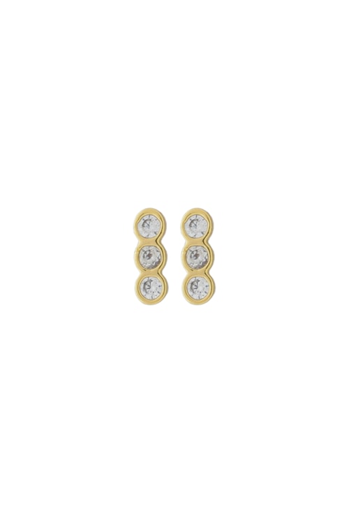 BRINCO PEQUENO COM ZIRCÔNIAS NO OURO BM1407-O