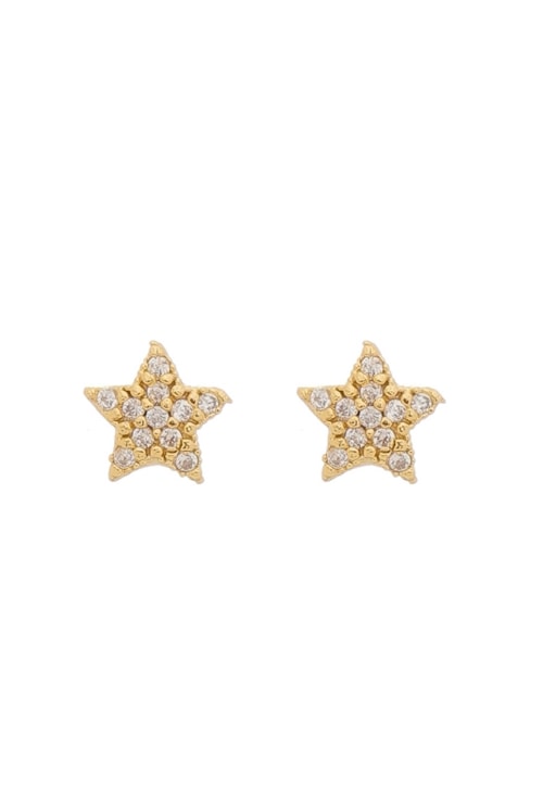 BRINCO PEQUENO DE ESTRELA CRAVEJADO BM1457-O