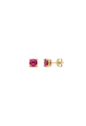 BRINCO PONTO DE LUZ REDONDO COM ZIRCÔNIA PINK BANHADO A OURO BM2264-O