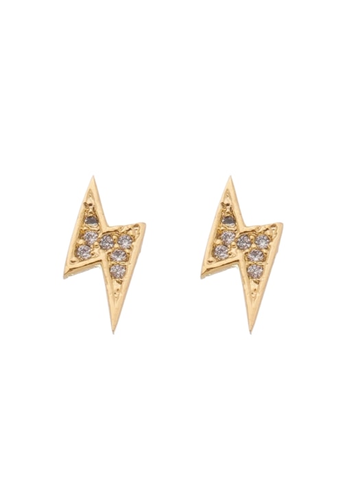 BRINCO RAIO COM ZIRCÔNIA CRISTAL NO OURO BM667-O