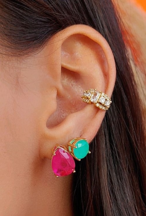 BRINCO REDONDO COM PEDRA TURMALINA FUSION BM1304-O BRINCO REDONDO COM PEDRA TURMALINA FUSION BM1304-O