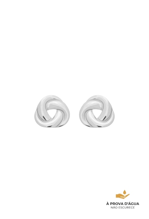 BRINCO REDONDO ENTRELAÇADO AÇO INOX BM2120-A