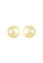 BRINCO REDONDO LISO 30MM BANHADO A OURO BM2240-O