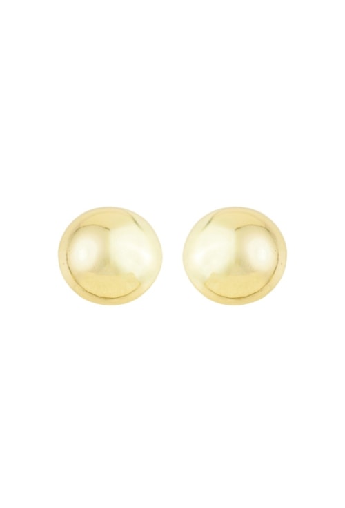 BRINCO REDONDO LISO 30MM BANHADO A OURO BM2240-O