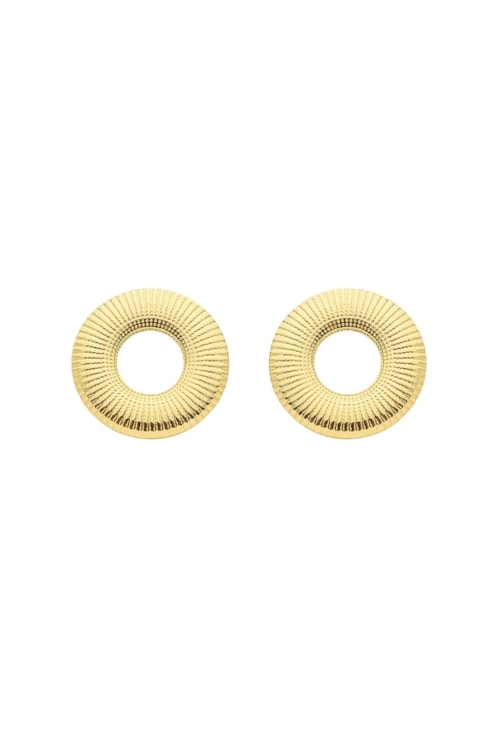 BRINCO REDONDO VAZADO EM AÇO INOX DOURADO BM2083-AD
