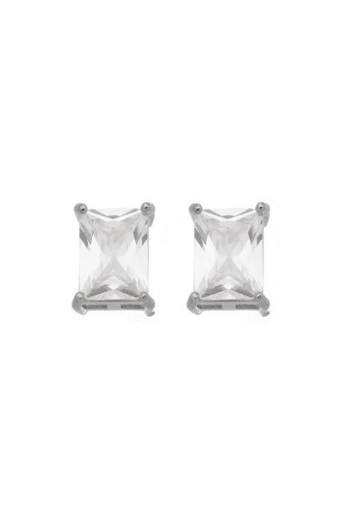 BRINCO RETANGULAR ZIRCÔNIA CRISTAL NO RÓDIO BM778-R BRINCO RETANGULAR ZIRCÔNIA CRISTAL NO RÓDIO BM778-R