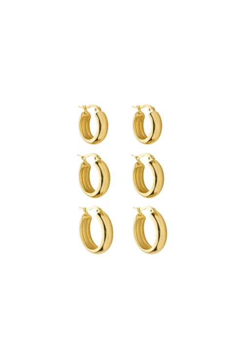 BRINCO TRIO ARGOLAS LISAS AÇO INOX DOURADO BM2058-AD BRINCO TRIO ARGOLAS LISAS AÇO INOX DOURADO BM2058-AD