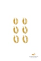 BRINCO TRIO ARGOLAS LISAS AÇO INOX DOURADO BM2058-AD