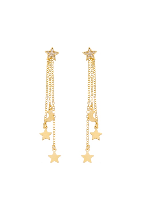 BRINCOS DE CORRENTE COM ESTRELA BM1152-O