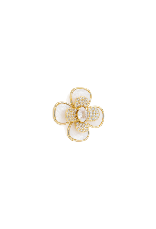 BROCHE FLOR CRAVEJADO AC015-O