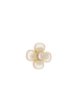 BROCHE FLOR CRAVEJADO BANHADO A OURO AC015-O