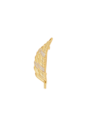 BROCHE FOLHA CRAVEJADO BANHADO A OURO AC014-O
