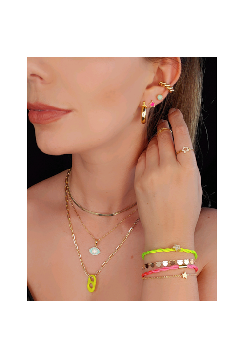 CHARM PINGENTE DE LACRE AMARELO NEON BM252 CHARM PINGENTE DE LACRE AMARELO NEON BM252