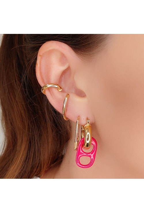 CHARM PINGENTE DE LACRE PINK NEON BM252