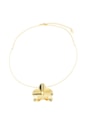 CHOKER ARO COM FLOR ORQUÍDEA OURO CH390-O