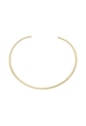 CHOKER ARO LISO 4MM BANHADO OURO CH392-O