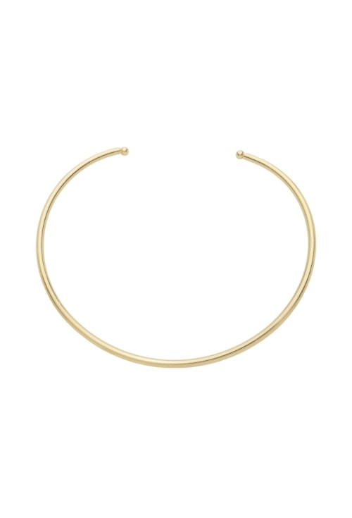 CHOKER ARO LISO 4MM BANHADO OURO CH392-O