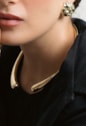 CHOKER ARO LISO BANHADA A OURO CH394-O