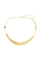 CHOKER ARO OVAL LISA BANHADA A OURO CH397-O