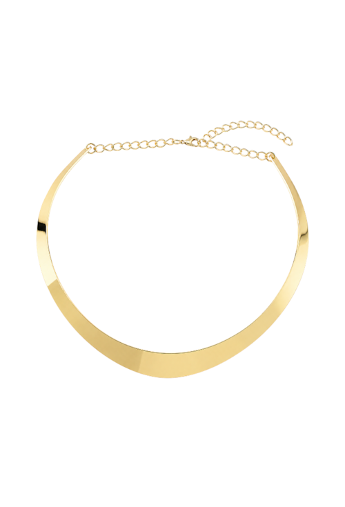 CHOKER ARO OVAL LISA BANHADA A OURO CH397-O