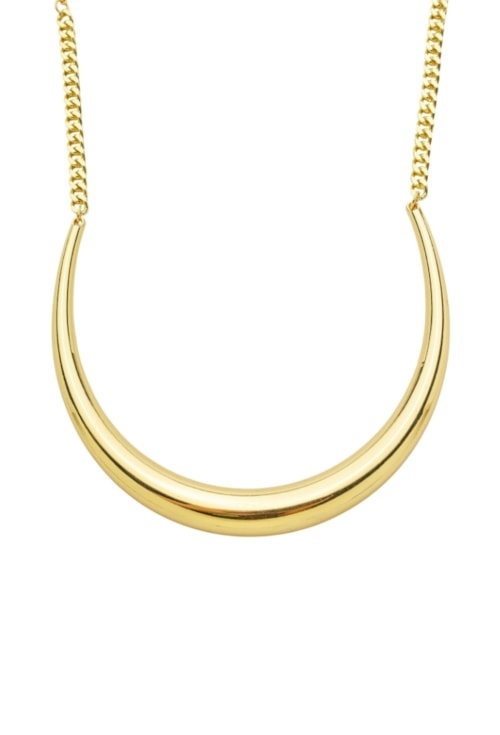 CHOKER ARO PEQUENO LISO COM CORRENTE OURO CH391-O