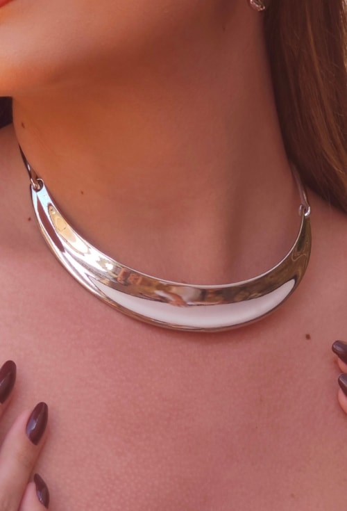 CHOKER ARO RÍGIDO LISO NO RÓDIO CH365-R